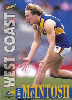 1996 Select AFL #61 Ashley McIntosh Front